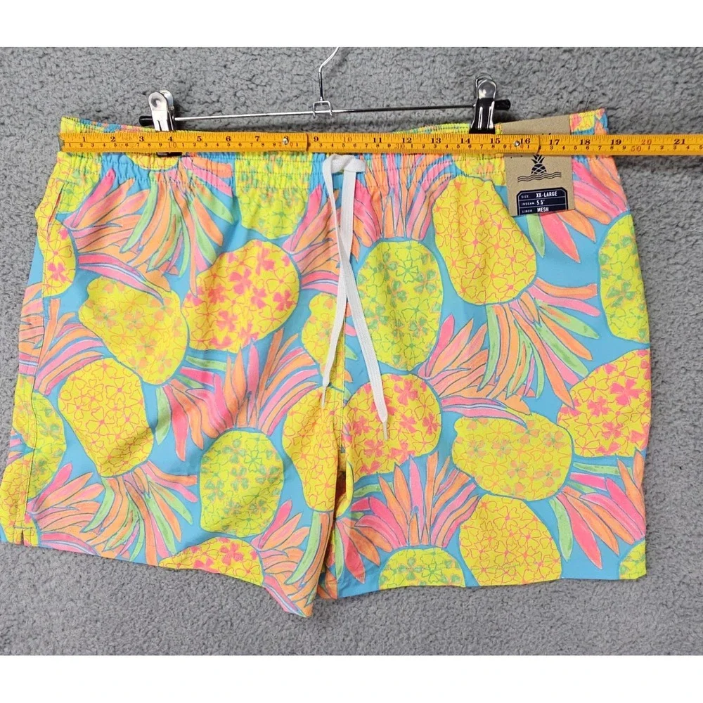 Chubbies The Hooligans Pineapple Swim Trunks Men's XXL  5.5